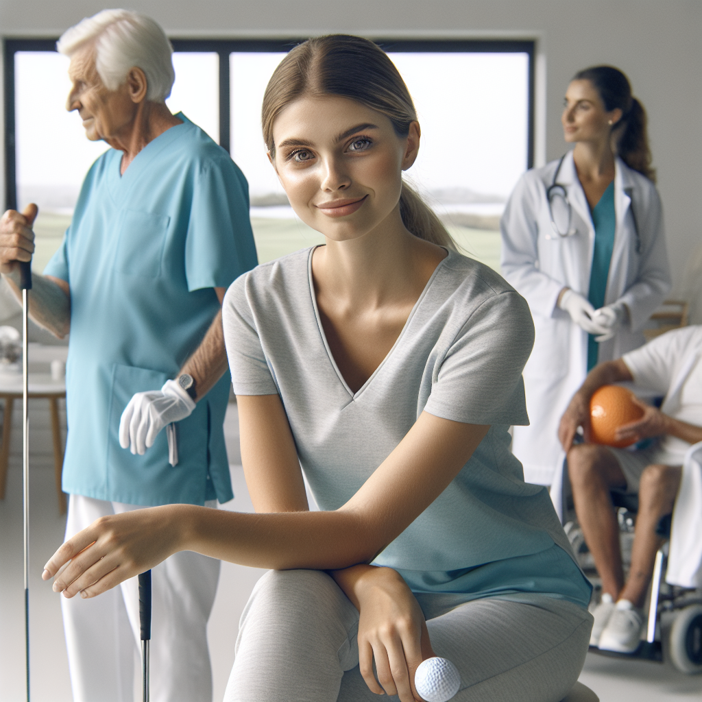 Portraits or scenes of inspiring patient success stories, showing active individuals enjoying pain-free activities like golfing, running, fishing, and sleeping comfortably.